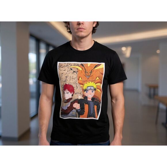 Unisex Gildan Anime Naruto Shippuden Short Sleeve T Shirt Size Small #108 - Picture 1 of 4